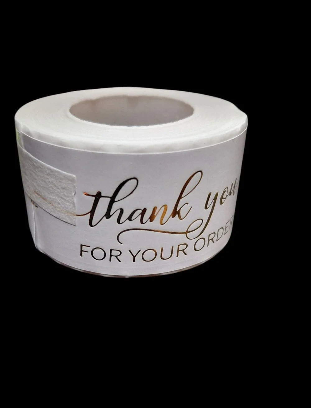 125ct. Thank You For Your Order Gold Foil - Bonus 3 Random Polymailers